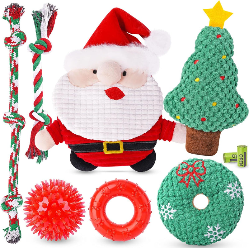 KIPRITII 25 Pack Various Puppy Dog Toys for Teething, Entertainment & Interaction, Puppy Chew Toys Pack with Rope Toy, Treat Balls and Dog Squeaky Toys for Puppies & Small Dogs