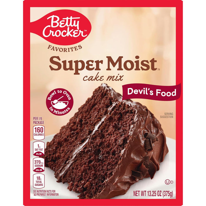 Betty Crocker Favorites Super Moist Butter Recipe Yellow Cake Mix, Holiday Baking, 13.25 oz (Pack of 12)