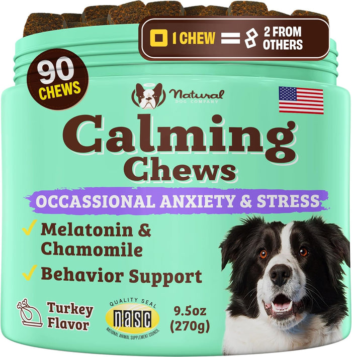 Natural Dog Company 25-in-1 Multivitamin Chews for Dogs – Daily Soft Dog Vitamins with Antioxidants, Zinc & Folic Acid – Supports Joints, Skin & Coat, Immune & Heart Health – All Ages, All Breeds