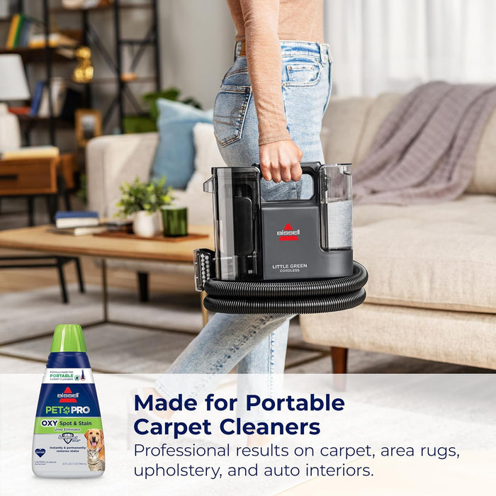 BISSELL PET PRO OXY Spot & Stain Formula for Portable Carpet Cleaners, 32 oz., 2034