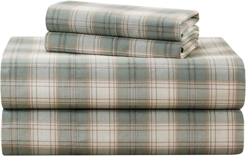 Comfort Spaces 100% Cotton Sheet Set Breathable, Lightweight, Soft with 12" Elastic Pocket Fits up to 14" Mattress, All Season Cozy Bedding, Matching Pillow Case, Twin XL Blue 3 Piece