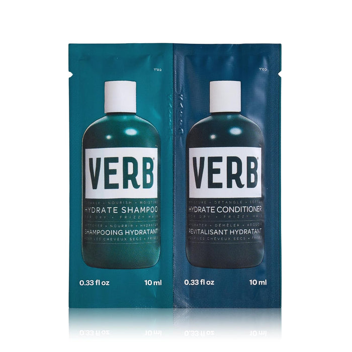 VERB Hydrate Shampoo + Conditioner Duo - Cleanses + Nourishes Dry + Frizzy Hair to Smooth + Reduce Frizz - Amber + Warm Jasmine Scent
