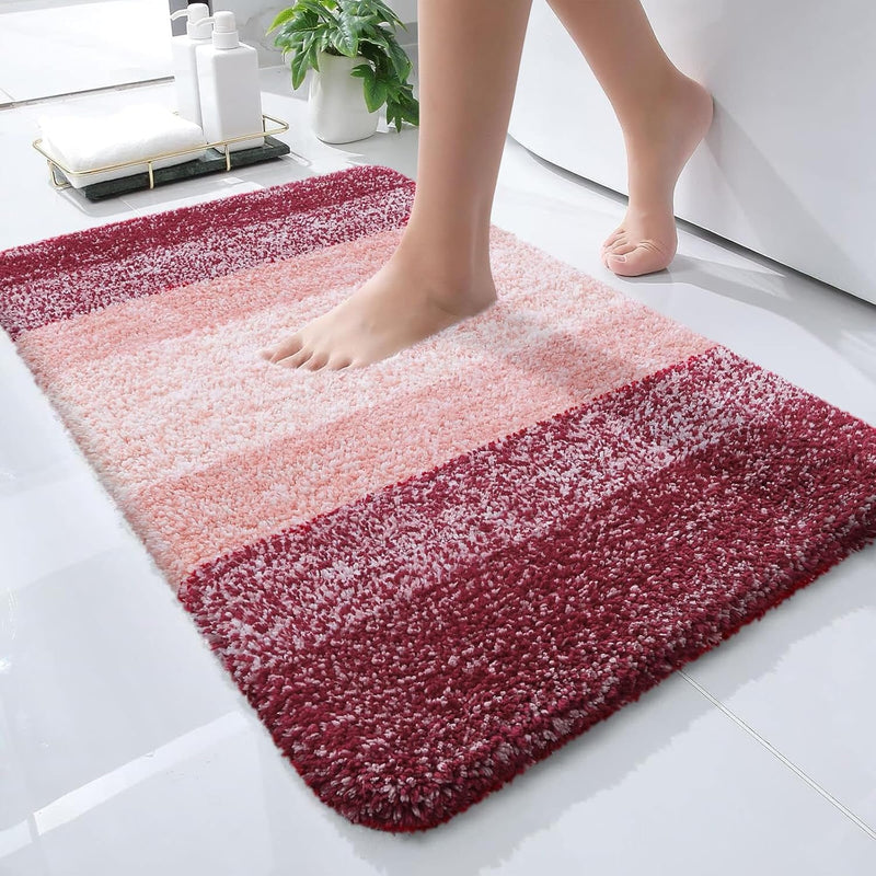 OLANLY Bathroom Rugs Mat Extra Soft Absorbent Quick Dry Machine Washable