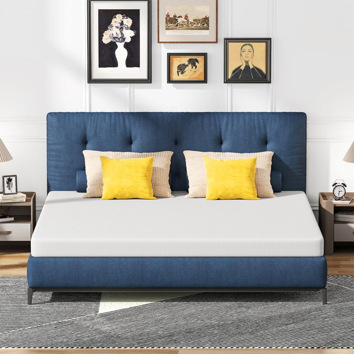 FDW 8 inch Twin Mattress Gel Memory Foam Mattress for Cool Sleep & Pressure Relief, Medium Firm Mattresses CertiPUR-US Certified/Bed-in-a-Box/Pressure Relieving (8 in, Twin)