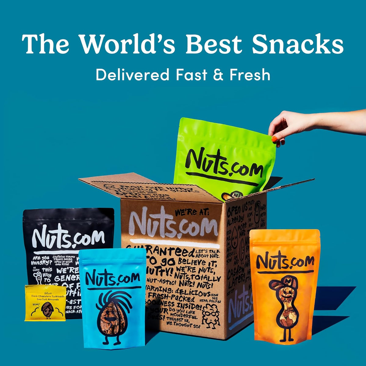 Nuts.com – Organic Walnuts (Raw, No Shell) – Healthy Snack for Adults & Kids, Nutty & Slightly Sweet Flavor, Good Source of Protein & Fiber – Vegan, Raw, Gluten-Free & Kosher Pareve – 2 Pound Bag