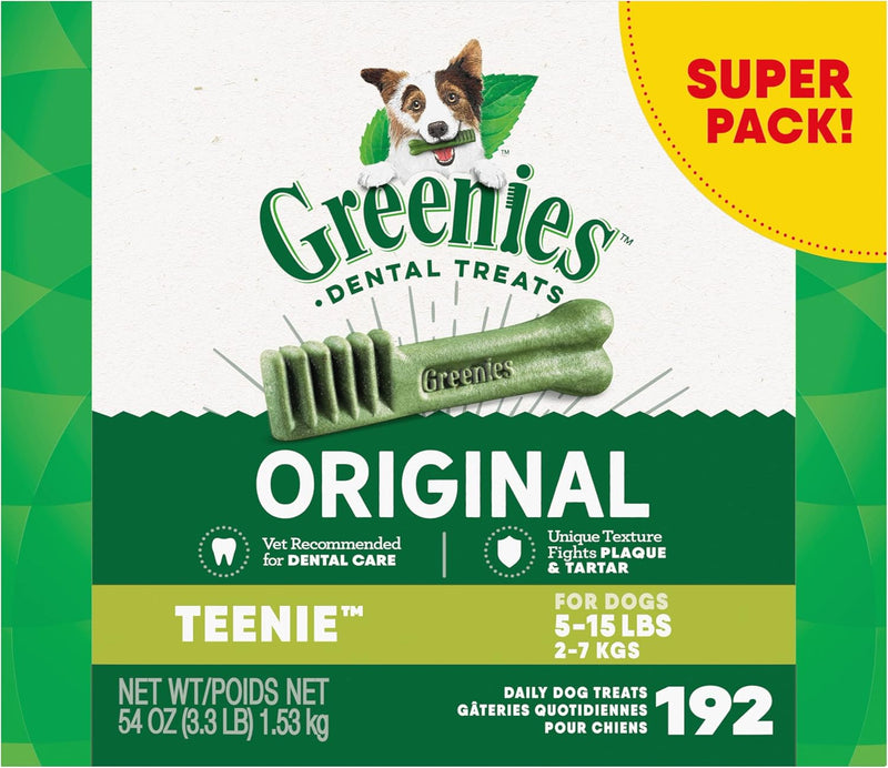 Greenies Original Teenie Dental Dog Treats, 36 oz. Pack (130 Treats)