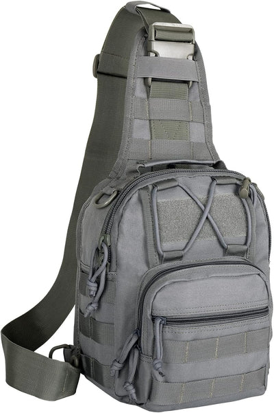BOMTURN Tactical Backpack-1000D Waterproof Military Backpack/Laser-Cut/CCW Bags Sling Bag Tactical Satchel Shoulder Bag Men