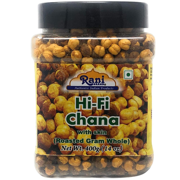 Rani Roasted Chana (Chickpeas) Sweet Mix Flavor 14oz (400g) PET Jar ~ All Natural | Vegan | No Preservatives | Gluten Friendly | Indian Origin | Ready to Eat