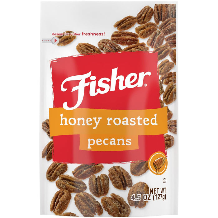 Fisher Snack Glazed Pecans Candied, 24 oz (Pack of 1), Junior Mammoth Candied Pecans, Perfect for Gifting or Personal Enjoyment, Crunchy, and Irresistibly Sweet