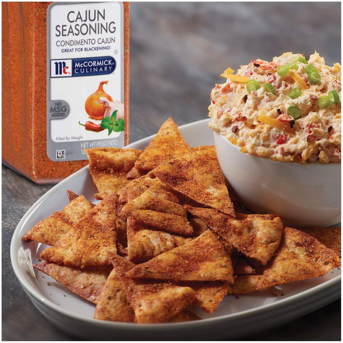 McCormick Culinary Cajun Seasoning, 18 oz - One 18 Ounce Container of Cajun Seasoning Mix, Made to Enhance Catfish, Crawfish, Jambalaya, Gumbo and More