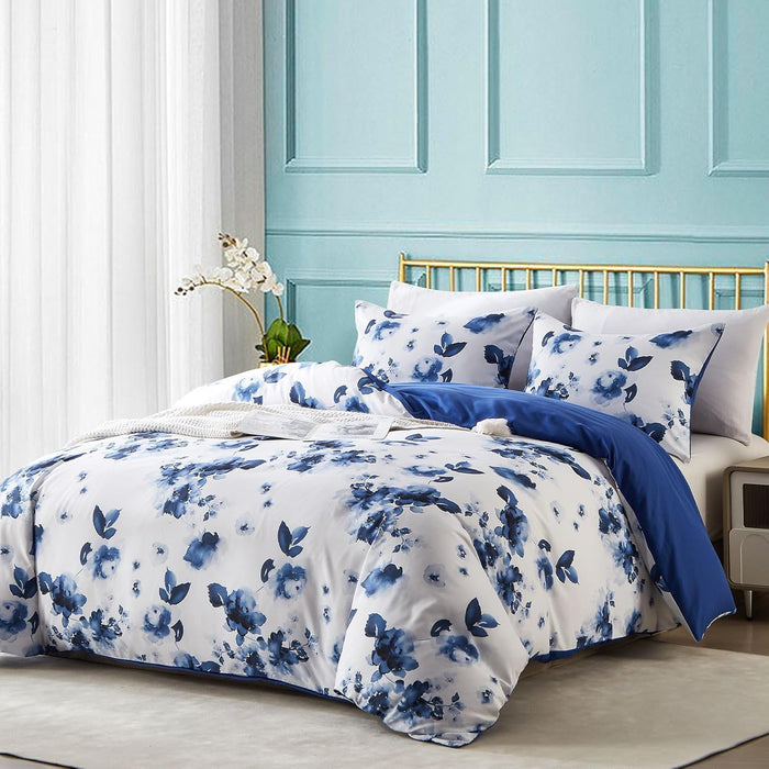 Cupocupa Duvet Cover Set;Duvet Cover Full Bedding Set Fluffy Boho Duvet Cover Set Paisley Floral Bedding Collection Duvet Cover with Pillowcases