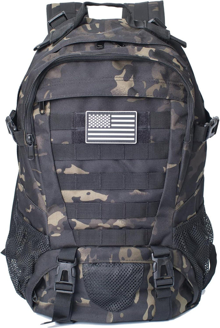 Camo Backpack for Boys,Kids Army Backpack Boys with USA Flag Patch,35L Waterproof Tactical School Backpack for Travel Outdoor