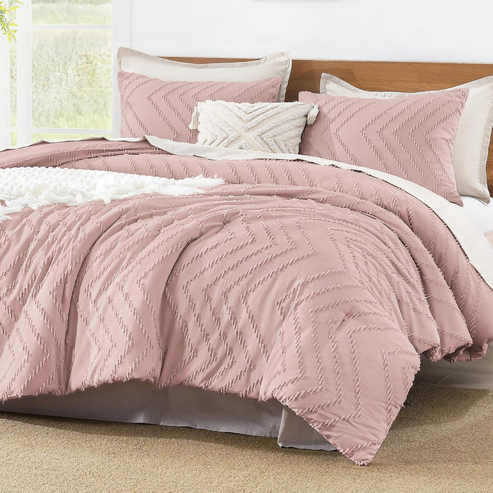 Litanika King Size Comforter Set Dark Emerald Green, 3 Pieces Lightweight Fluffy Comforter King Size Boho Tufted Comforter Bed Set Gift Choice