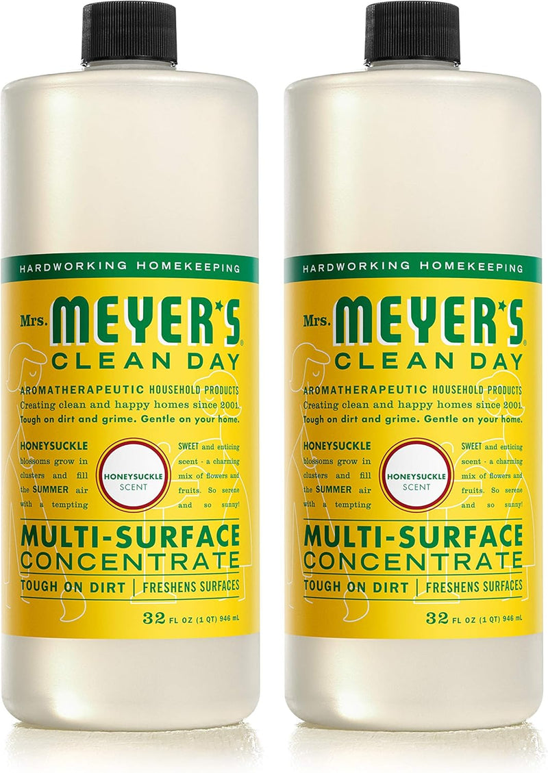 MRS. MEYER'S CLEAN DAY Multi-Surface Cleaner Concentrate, Use to Clean Floors, Tile, Counters, Lemon Verbena, 32 fl. oz