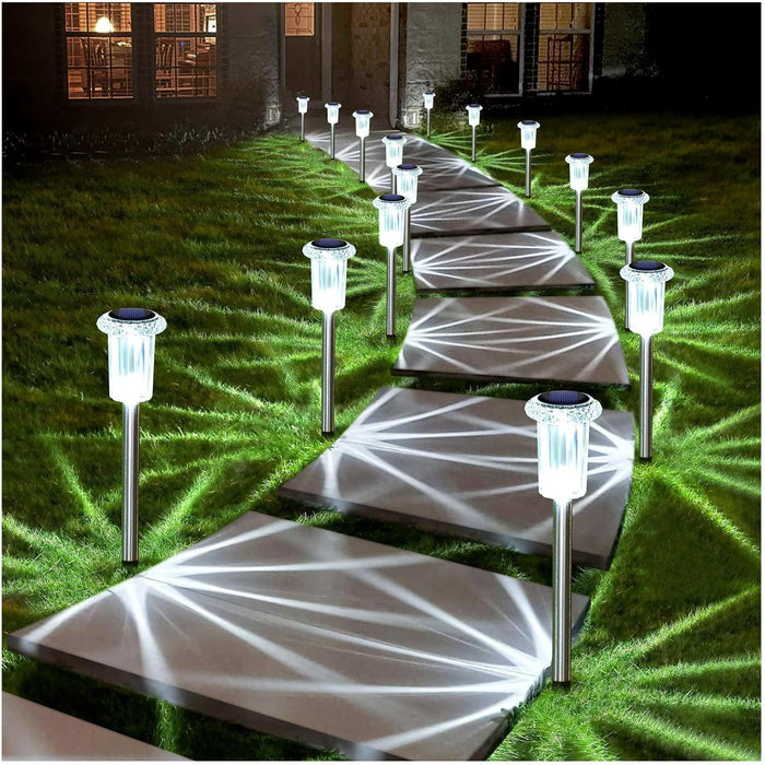 DenicMic Solar Lights LED Waterproof Pathway Lights