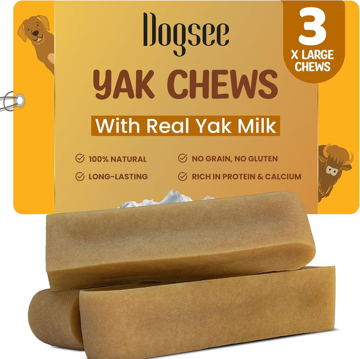 Dogsee Original Yak Cheese Himalayan Dog Chews 1lb (Small- 13 Bars) | 100% All Natural | Dog Treats Small Breed | Dog Chews Long Lasting for Aggressive Chewers | High Protein | Dental Sticks