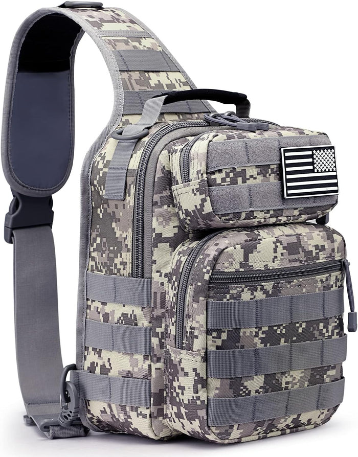 G4Free Tactical Sling Bag Backpack Military Rover Shoulder Sling Pack Molle EDC Small Crossbody Chest Pack