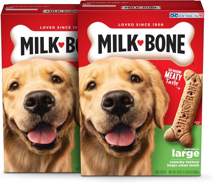 Milk-Bone Original Dog Treats Biscuits for Medium Dogs, 24 Ounces (Packaging May Vary)