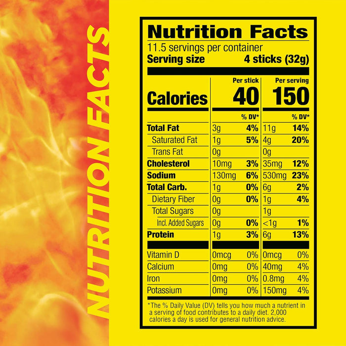 Slim Jim Smoked Meat Sticks, Original Flavor, 6g Protein Per Serving, Snack Size, Stocking Stuffer, 0.28 oz. (46 Count)