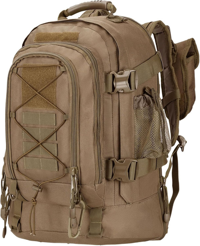 Tactical Backpack Military Hiking Daypack - Molle Backpack for Men 3 Day Assault Pack Bug Out Bag for Camping Travel Army Hunting Gym Rucksack Survival (Black)