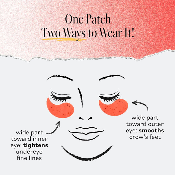 Derma E Retinol + Bakuchiol Under Eye Patches (30 Pairs) Non-Irritating, Line Smoothing Hydro Gel Eye Patches with Rose Water & Real Hibiscus Petals, Helps Reduce Fine Lines, Crow's Feet, 60ct