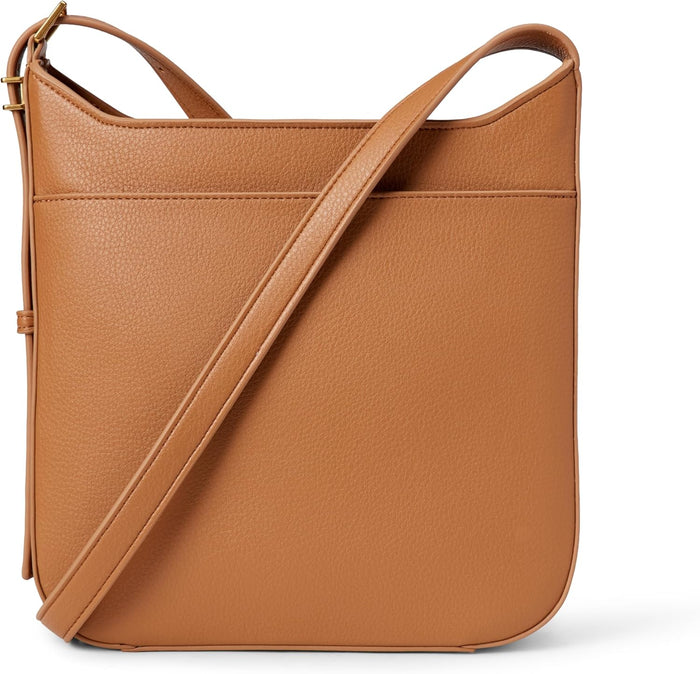 Amazon Essentials Women's Faux Leather Slim Crossbody Bag