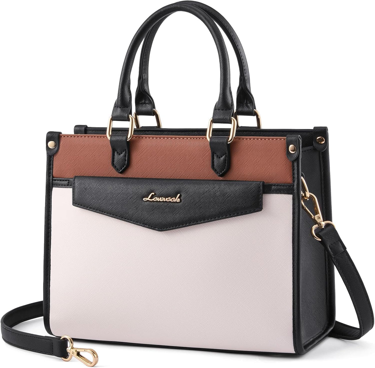 LOVEVOOK Purses and Handbags for Women, Trendy Satchel Tote Purse, PU Leather Crossbody Shoulder Bag Top Handle for Ladies