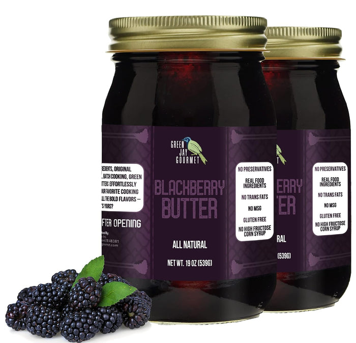 Green Jay Gourmet Monkey Butter - All-Natural, Gluten-Free Banana Butter - Pineapple Spread with Bananas & Mango - Gourmet Fruit Butter - No Corn Syrup, Preservatives or Trans-Fats - 19 Ounces