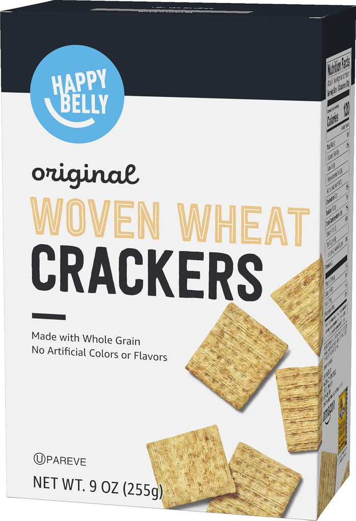 Amazon Brand – Happy Belly White Cheddar Cheese Cracker, 12.4 ounce (Pack of 1)