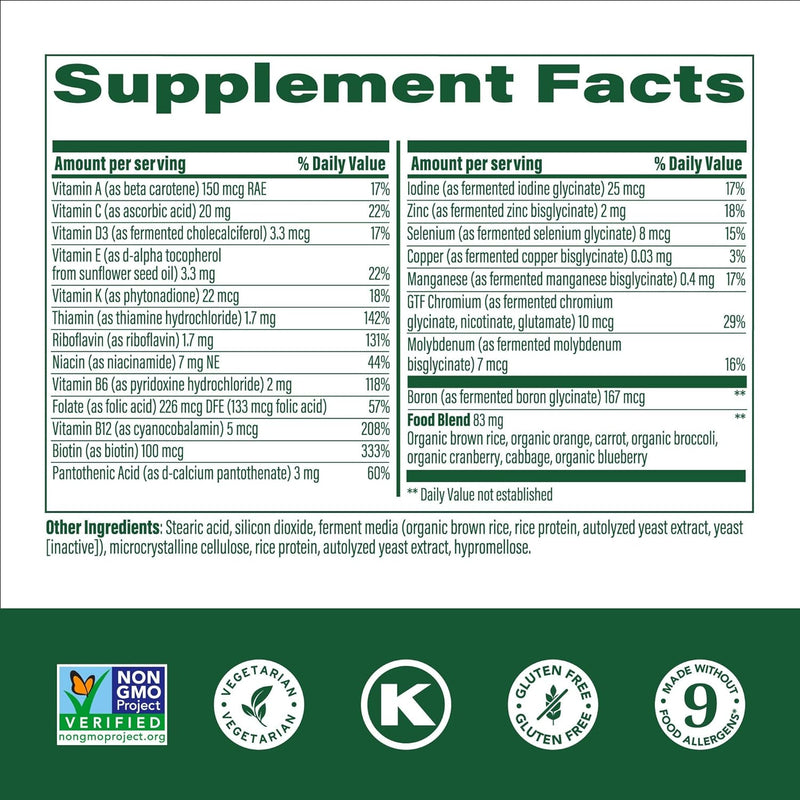 MegaFood Kids One Daily Multivitamin - Convenient Mini Multivitamin for Kids - with Zinc, Vitamins C, B & D - Vegetarian, Gluten Free, Non GMO - 30 Tablets, 30 Servings