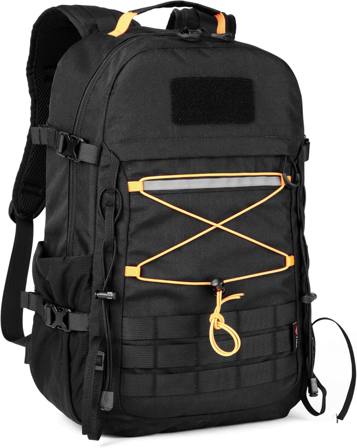 25L Outdoor Tactical Backpack Men's Assault Pack Backpack laptop backpack Waterproof Travel Backpack (Khaki)