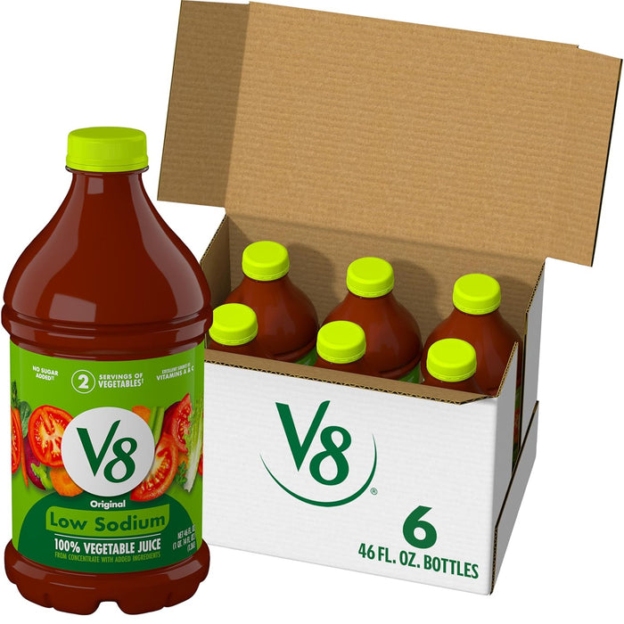 V8 Original 100% Vegetable Juice, 46 fl oz Bottle