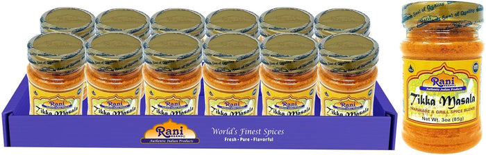 Rani Tikka Masala Cooking Spice Paste 10.5oz (300g) Glass Jar, Pack of 5+1 FREE ~ No Colors | All Natural | NON-GMO | Vegan | Gluten Free | Indian Origin