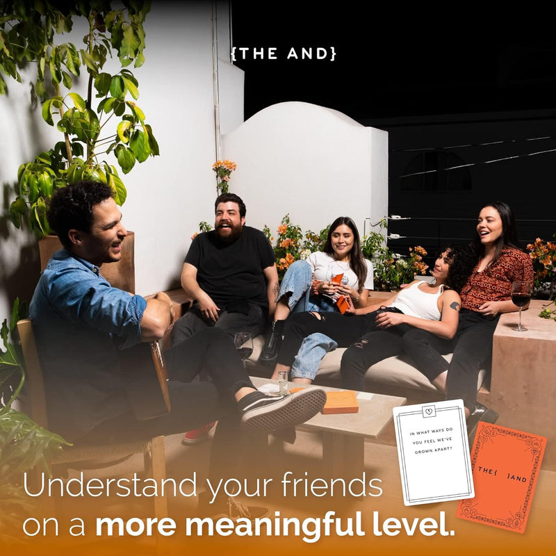 {THE AND} Friends Edition - Conversation Starters to Make Friends Your Best Friends - Fun Getting to Know You Card Game with Questions - Deep Talks at Game Night or Dinner Party by The Skin Deep