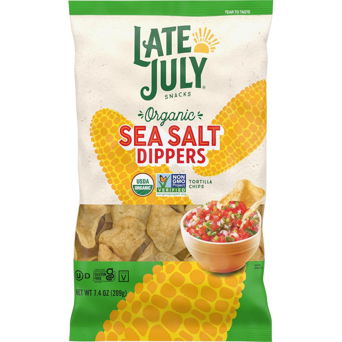 Late July Sea Salt Organic Tortilla Chips, 10.1 Oz Bag