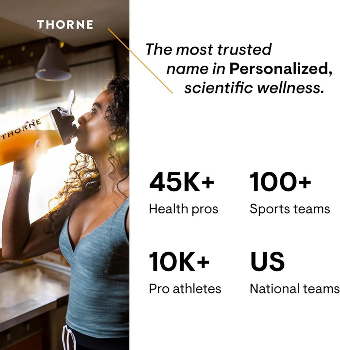 THORNE - Basic Prenatal - Well-Researched Folate Multi for Pregnant and Nursing Women Includes 18 Vitamins and Minerals, Plus Choline - Gluten, Dairy & Soy-Free - 90 Capsules - 30 Servings
