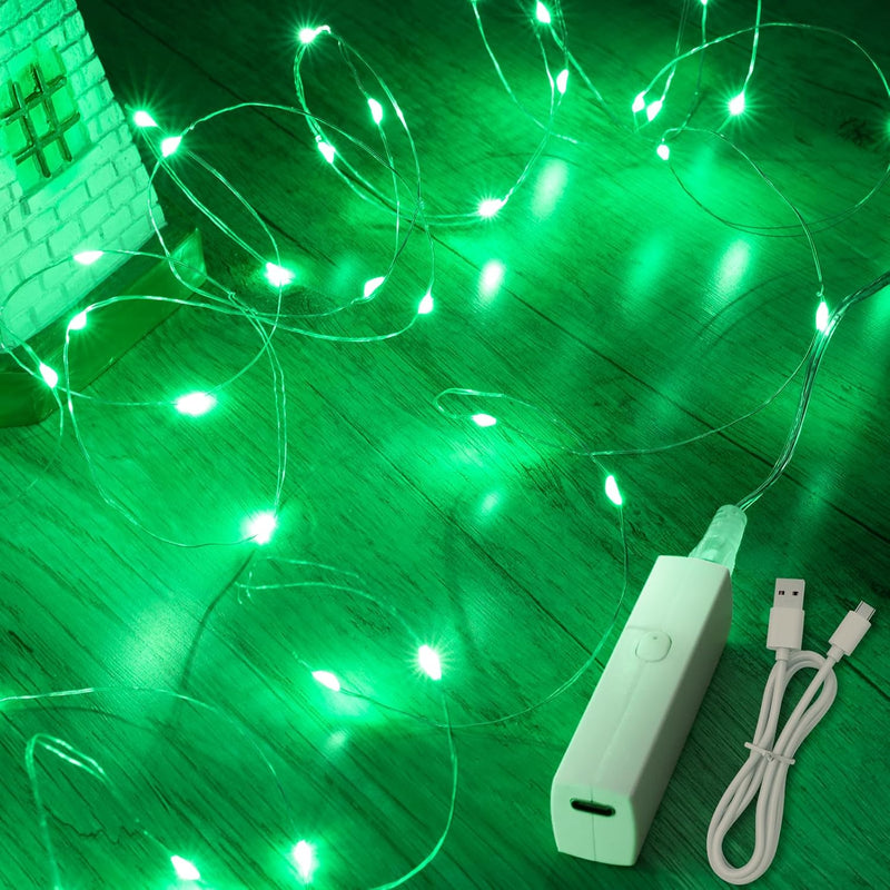 Lipstick Rechargeable Fairy Lights Battery Operated, Twinkle Lights with Timer, Mini LED String Lights for Bedroom, Christmas Decorations, Wedding, Vine, Centerpiece Table Decor (5M/16FT Warm White)