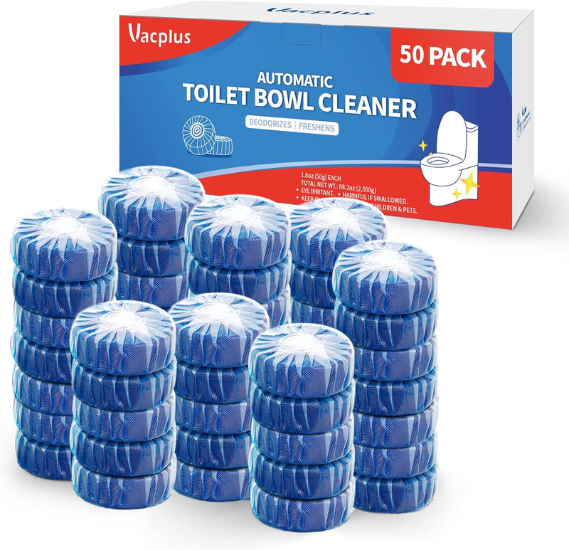 Vacplus Automatic Toilet Bowl Cleaner Tablets, Bathroom Toilet Tank Cleaner (30 PACK), VA-T165