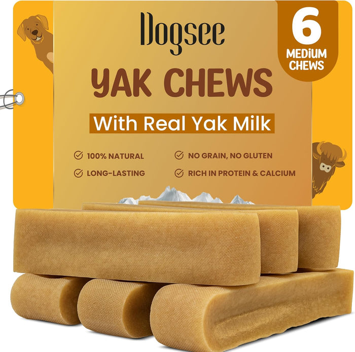 Dogsee Original Yak Cheese Himalayan Dog Chews 1lb (Small- 13 Bars) | 100% All Natural | Dog Treats Small Breed | Dog Chews Long Lasting for Aggressive Chewers | High Protein | Dental Sticks