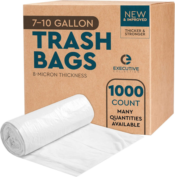 12 to 16 Gallon Trash Bags - 950 Count - 24" x 33" Clear Plastic Garbage Bags Tall Can Liners for Home & Office - Household Items Cleaning Products, Kitchen Supplies - 13 Gallon Trash Bag, 15 Gallon