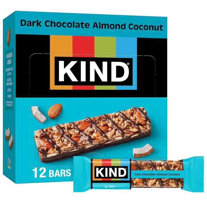 KIND Nut Bars, Caramel Almond & Sea Salt, Healthy Snacks, Gluten Free, Low Sugar, 6g Protein, 12 Count