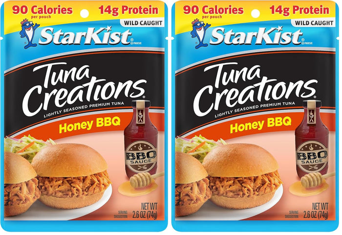 StarKist Tuna Creations Honey BBQ , Single Serve Pouch, 2.6 oz (Pack of 2)