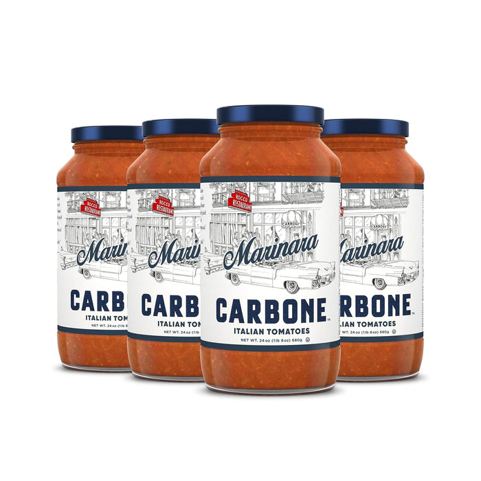 Carbone Arrabbiata Pasta Sauce | Tomato Sauce Made with Fresh & All-Natural Ingredients | Non GMO, Vegan, Gluten Free, Low Carb Pasta Sauce, 24 Fl Oz (Pack of 4)
