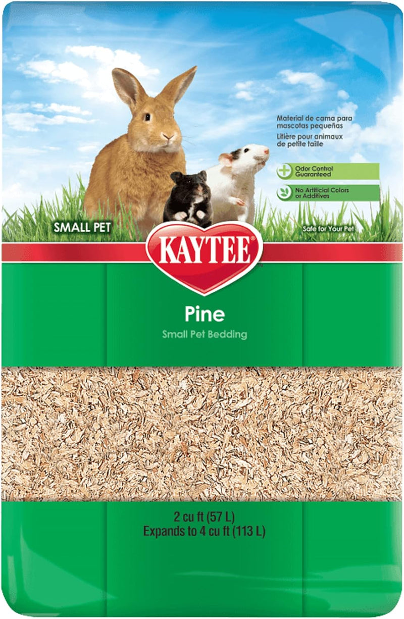 Kaytee Small Animal Pine Bedding For Pet Guinea Pigs, Rabbits, Hamsters, Gerbils, and Chinchillas, 52.4 Liter