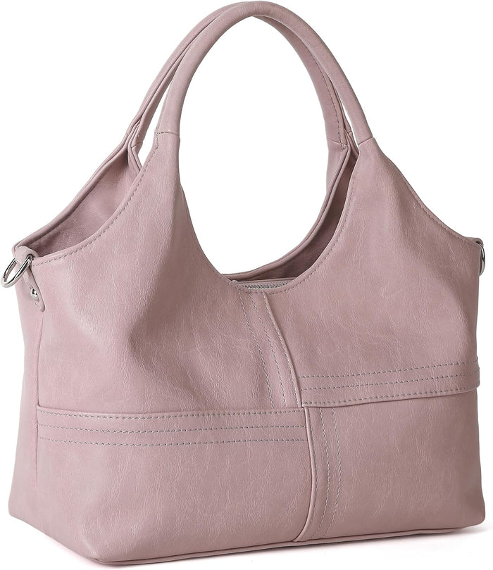 KOGTLA Vegan Leather Purses for Women with Detachable Satchel Strap, Ladies Handbags, Tote Hobo Bags with Top Handle