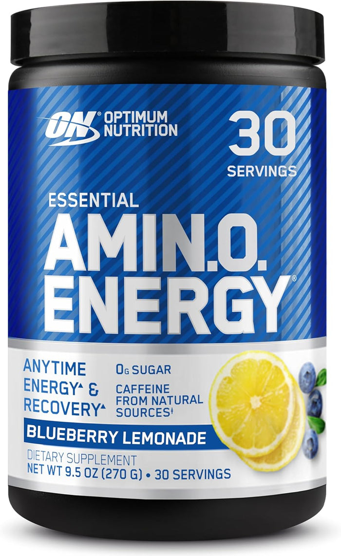 Optimum Nutrition Amino Energy - Pre Workout with Green Tea, BCAA, Amino Acids, Keto Friendly, Green Coffee Extract, Energy Powder - Concord Grape, 65 Servings (Packaging May Vary)