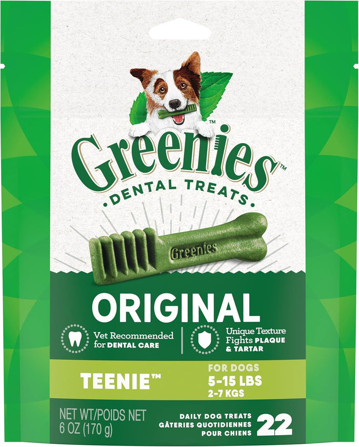 Greenies Original Teenie Dental Dog Treats, 36 oz. Pack (130 Treats)