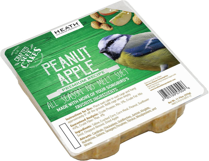 Heath Outdoor Products DDC7-12, Premium Crafted Suet Cakes, Pumpkin Treat, 11.75 Oz., 12 Pack, Natural