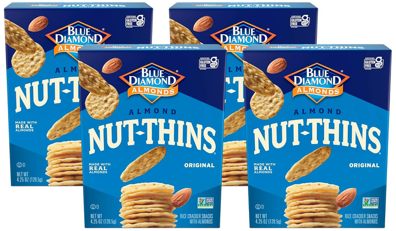 Blue Diamond Almonds Nut Thins, Cheddar Cheese, 4.25 Oz
