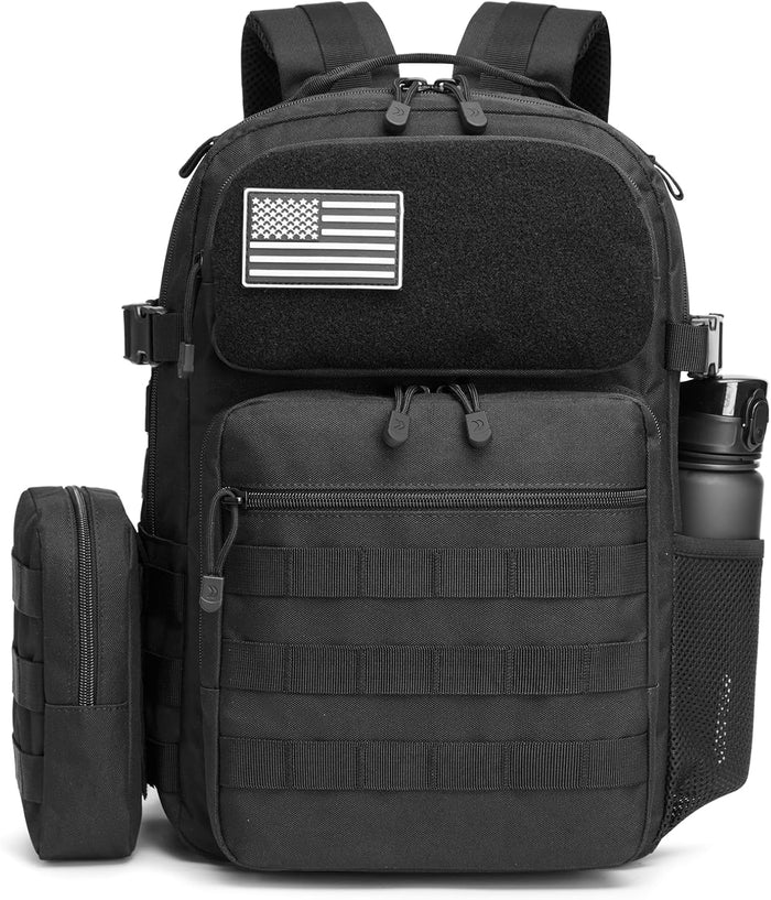 G4Free 25L Small Backpack Fits 15" Laptop, Tactical Work Back Pack Travel Bag for Men, Dark Green